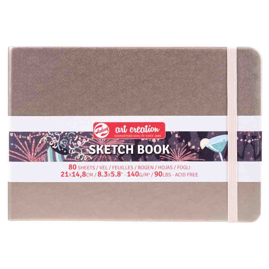 Art Creation sketch book black P.CHMP.21X15 140G 