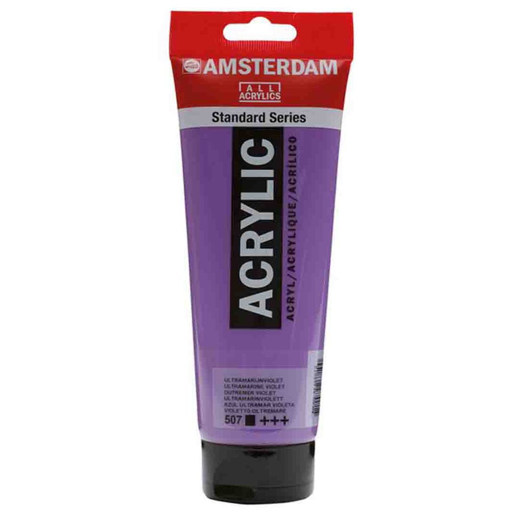 الوان اكريلك ماركة امستردام الهولندية عالية الجودة والمعان والتماسك 250 مل ULTRAM.VIOLET