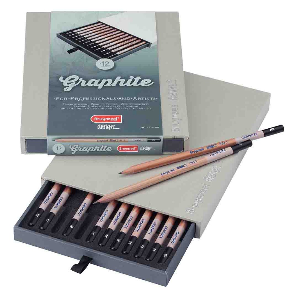 Bruynzeel design graphite pencils box 12