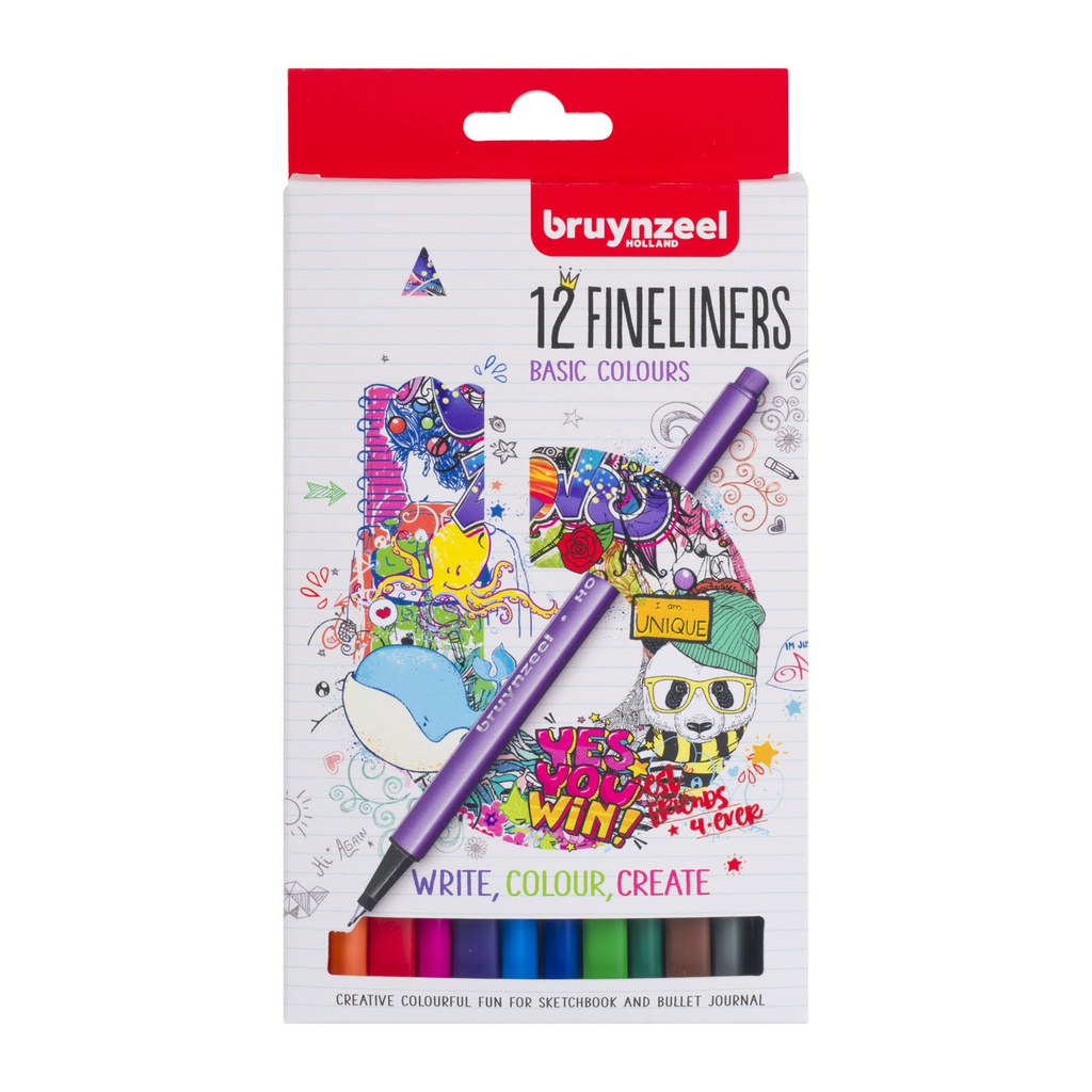 Bruynzeel fineliner 12 