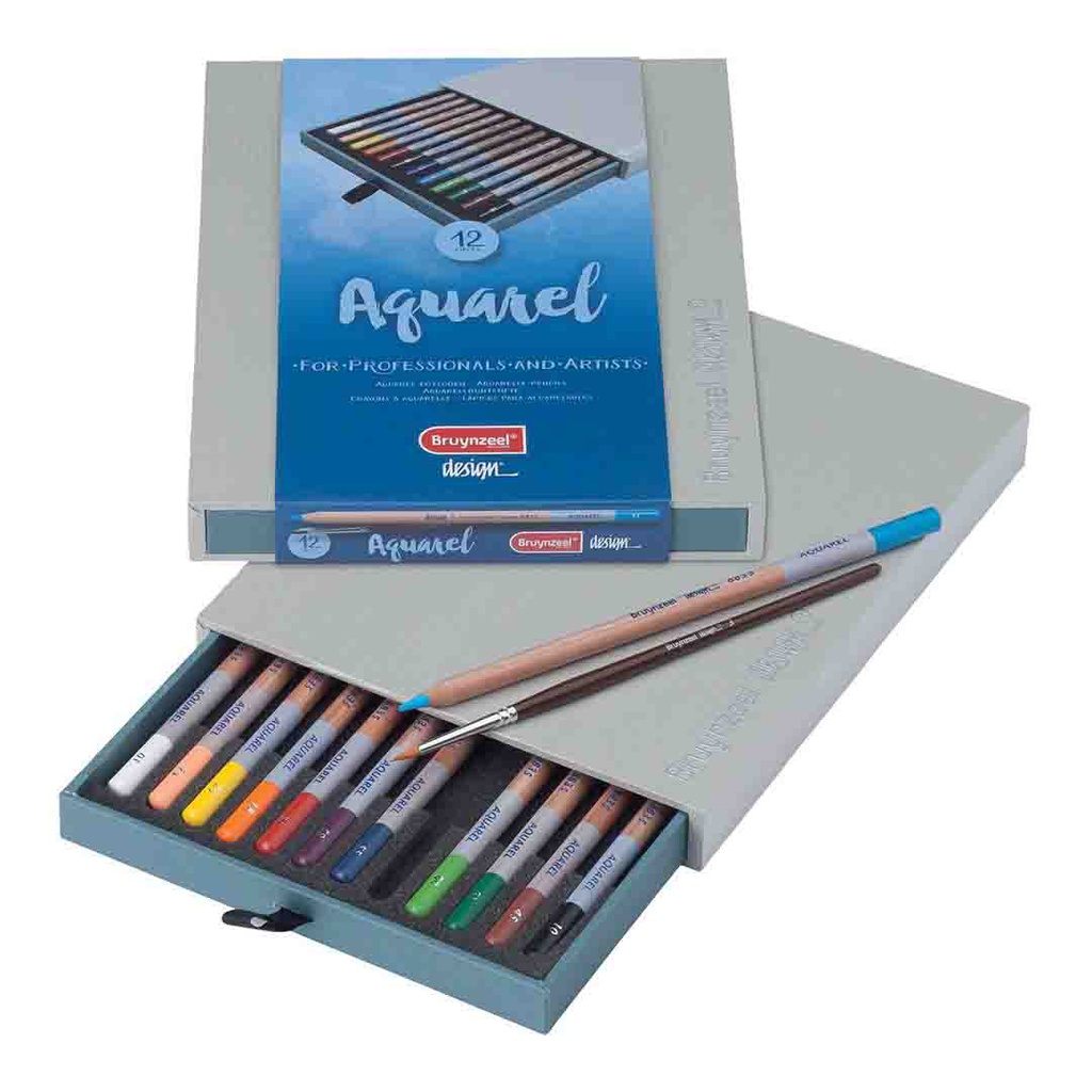 Bruynzeel design water color pencil box 12