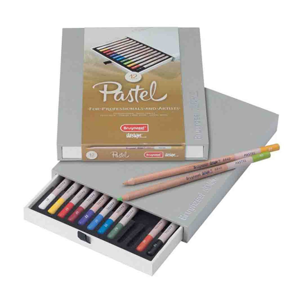 Bruynzeel design pastel color pencil box set 12