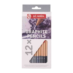 [9028112m] قلم رصاص درجات جرافتي للرسم من ارت كريشين الهولندية 12 قلم درجات مختلفة