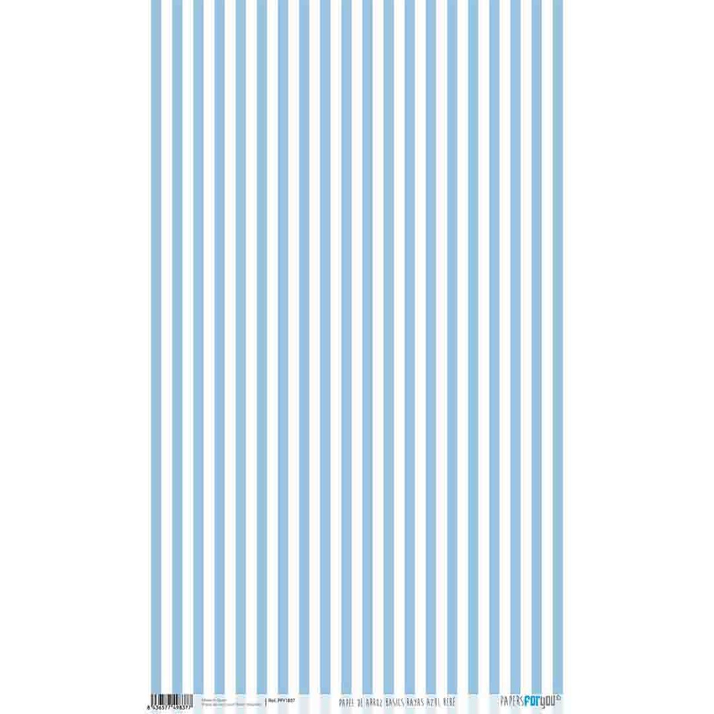 ورق أرز 54*33 BABY BLUE STRIPES BASICS