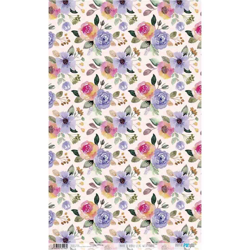 ورق أرز 54*33 LILAC WILDFLOWERS