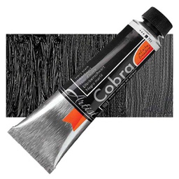 [21057010] الوان زيتية مائي من شركة كوبرا هولندية 40 مل قابل للخلط بالماء  Ivory  BLACK