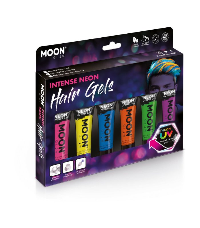 Intense Neon UV Hair Gel - Boxset