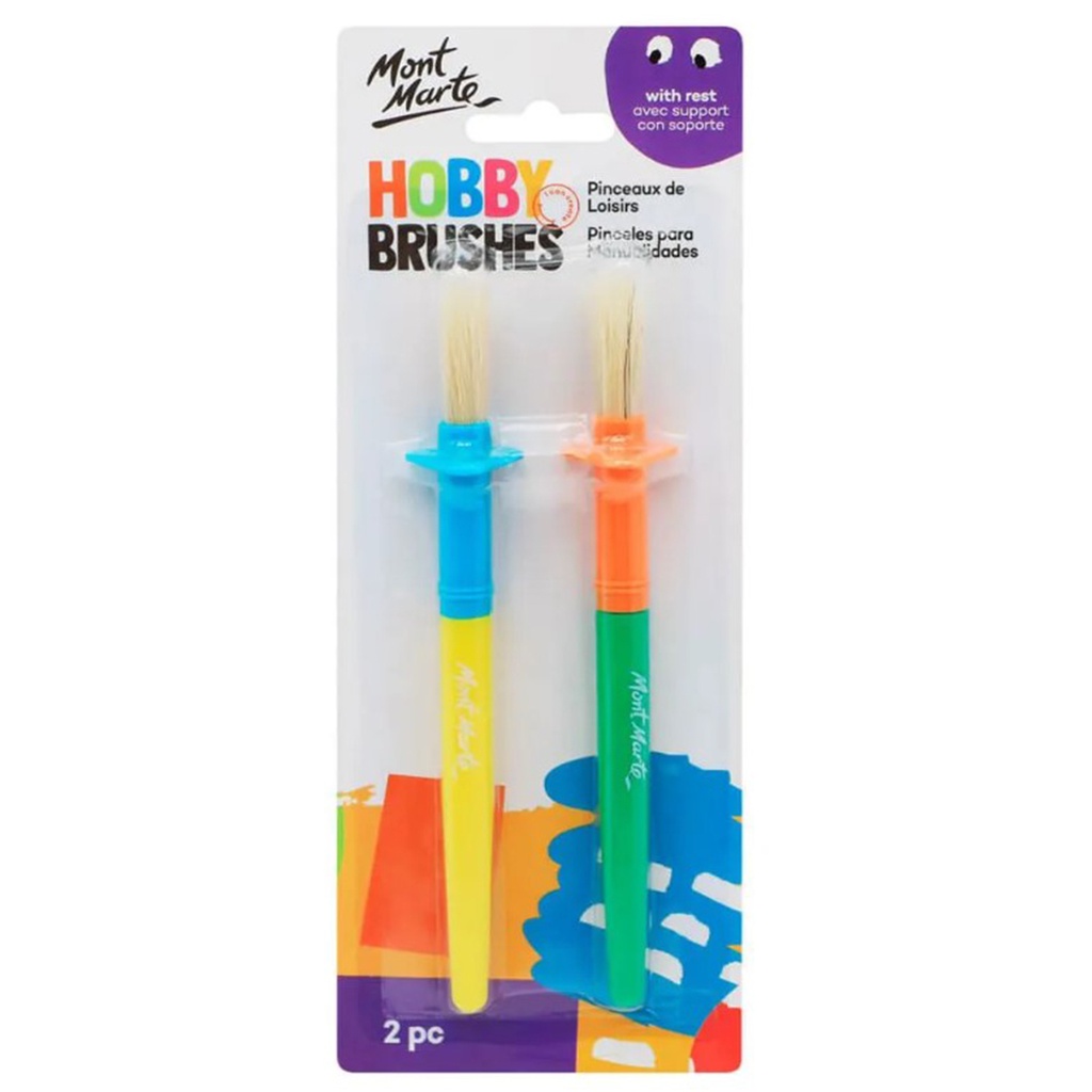 Mont Marte Kids Hobby Brush with Rest 2pc