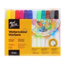 Mont Marte Watercolor Markers 12pc Tri Grip in Case