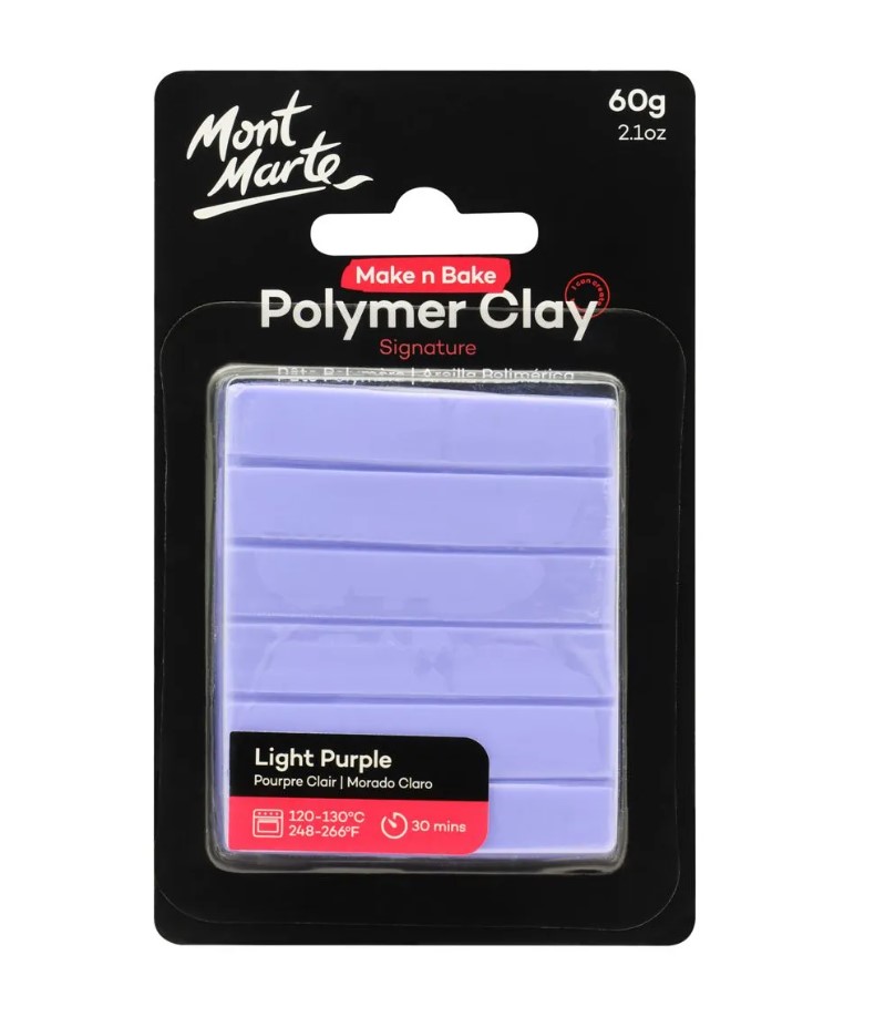 Mont Marte Make n Bake Polymer Clay 60g - Light Purple