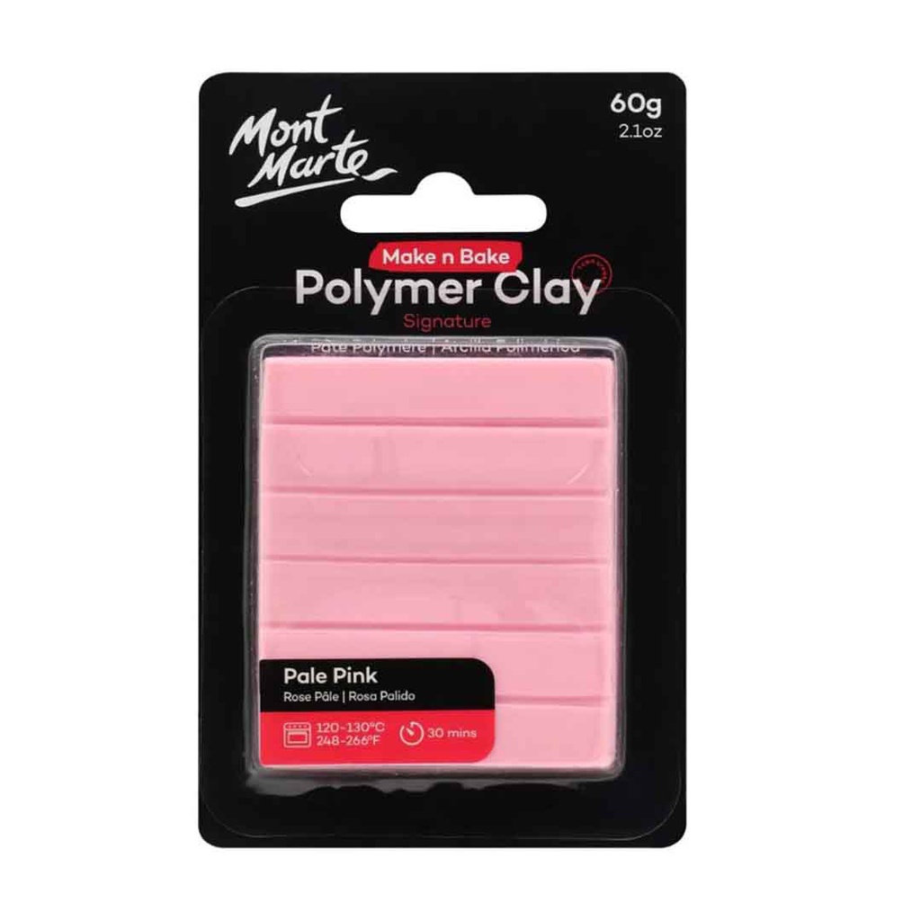 Mont Marte Make n Bake Polymer Clay 60g - Pale Pink