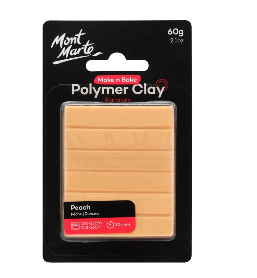Mont Marte Make n Bake Polymer Clay 60g - Peach