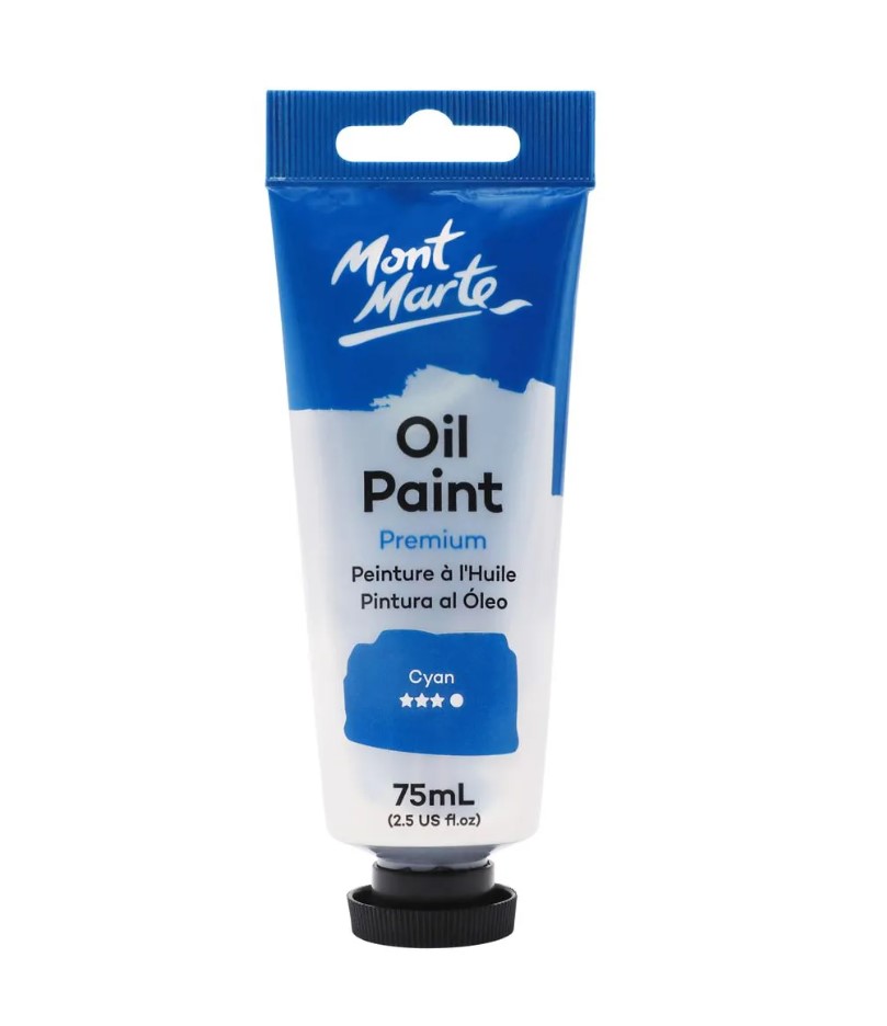 Mont Marte Oil Paint 75ml - Cyan