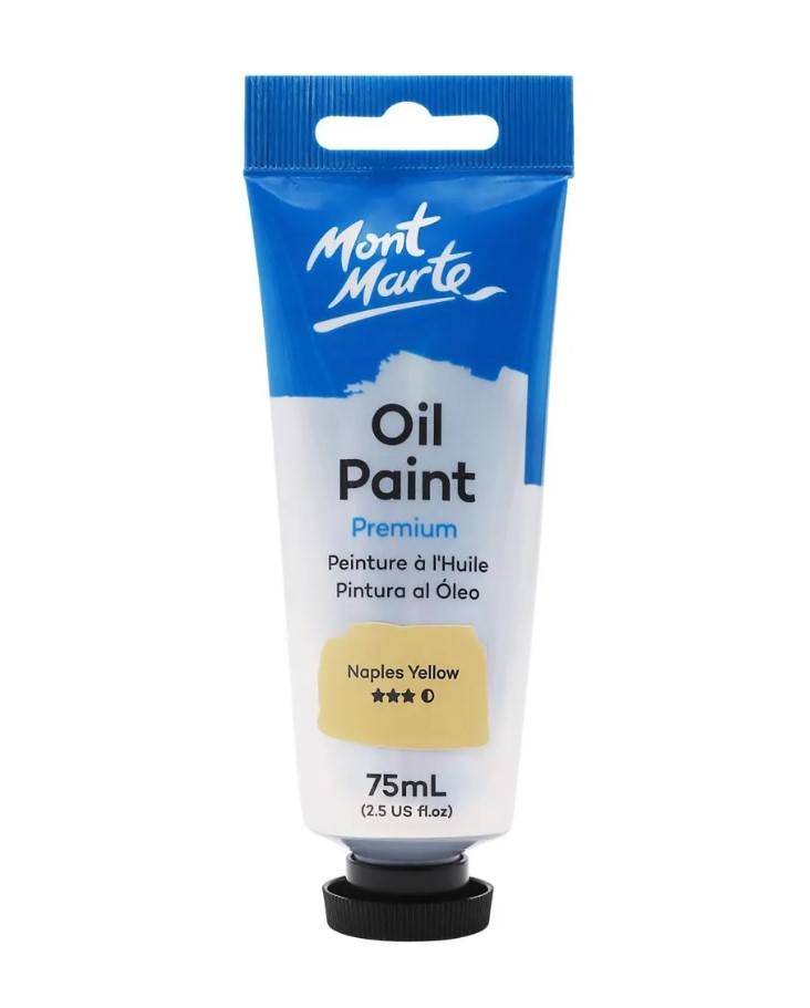 Mont Marte Oil Paint 75ml - Naples Yellow