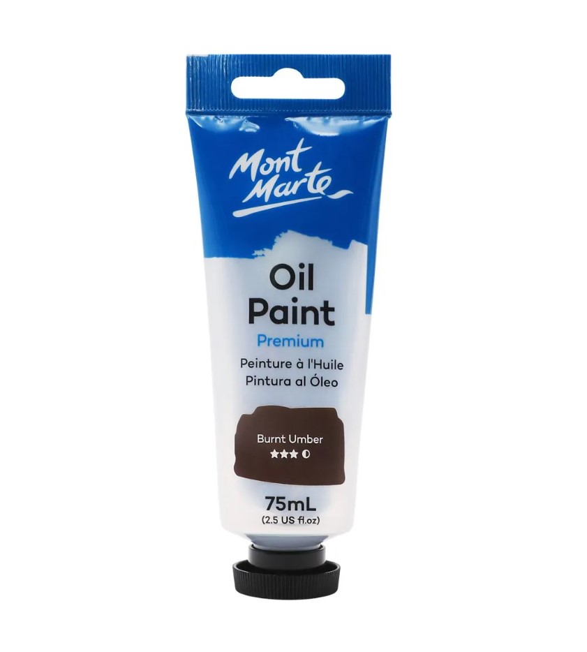 Mont Marte Oil Paint 75ml - Burnt Umber