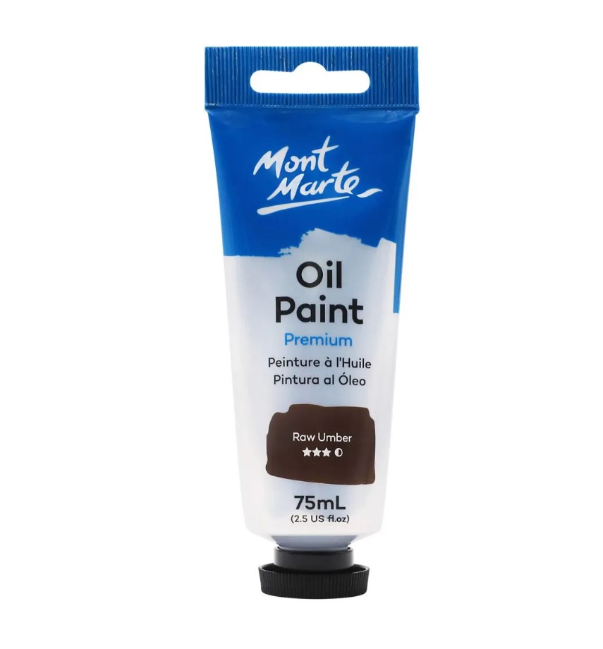 Mont Marte Oil Paint 75ml - Raw Umber