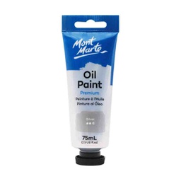 [MPO7545] Mont Marte Oil Paint 75ml - Silver