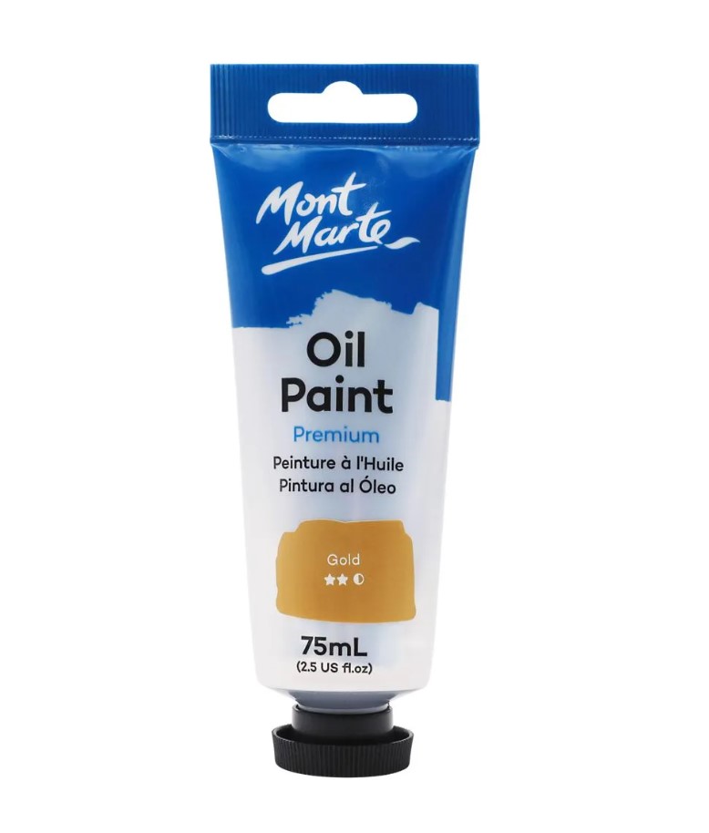 Mont Marte Oil Paint 75ml - Gold