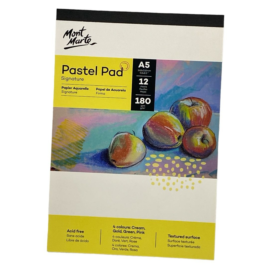 Mont Marte Pastel Pad acid free 4 colors 180gsm A5