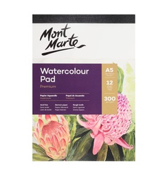 [MSB0067] Mont Marte Premium Watercolor Pad A5 300gsm 12 Sheet