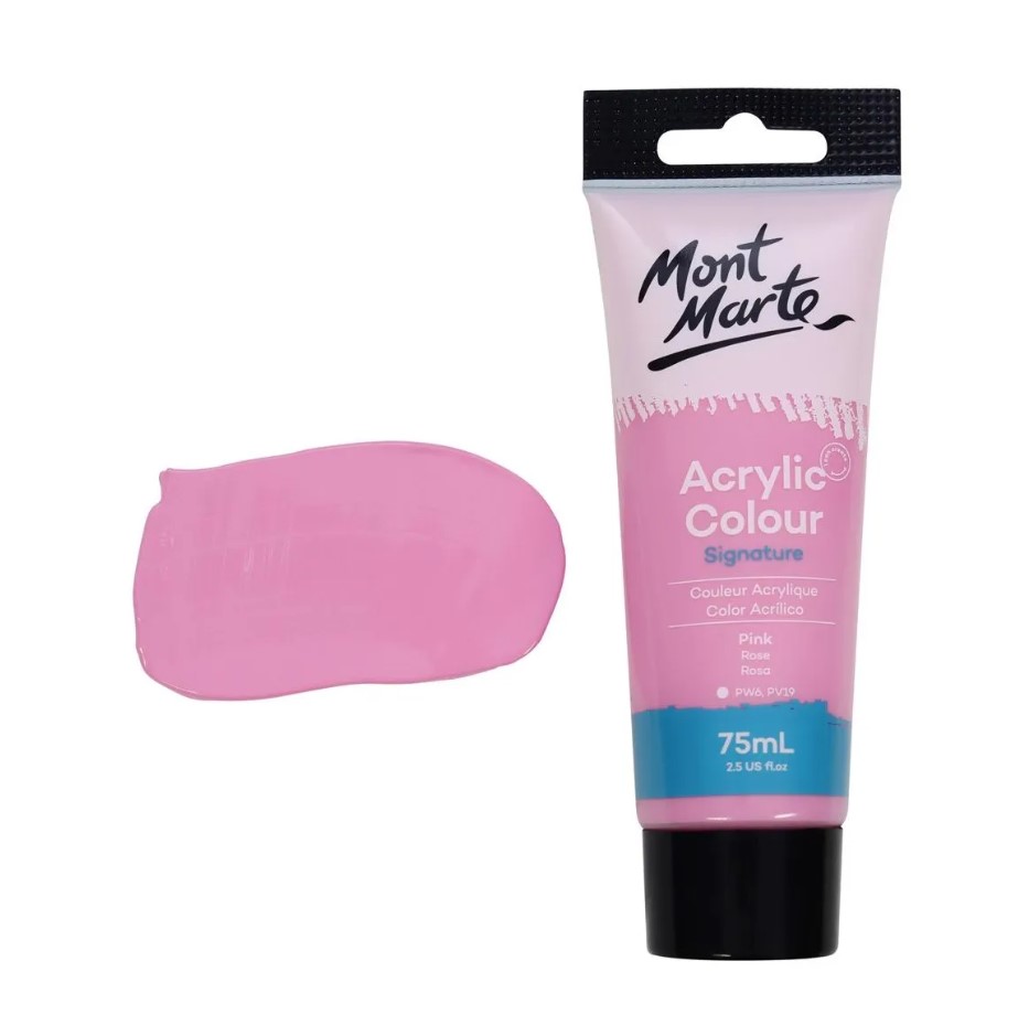 Mont Marte Studio Acrylic Paint 75ml - Pink