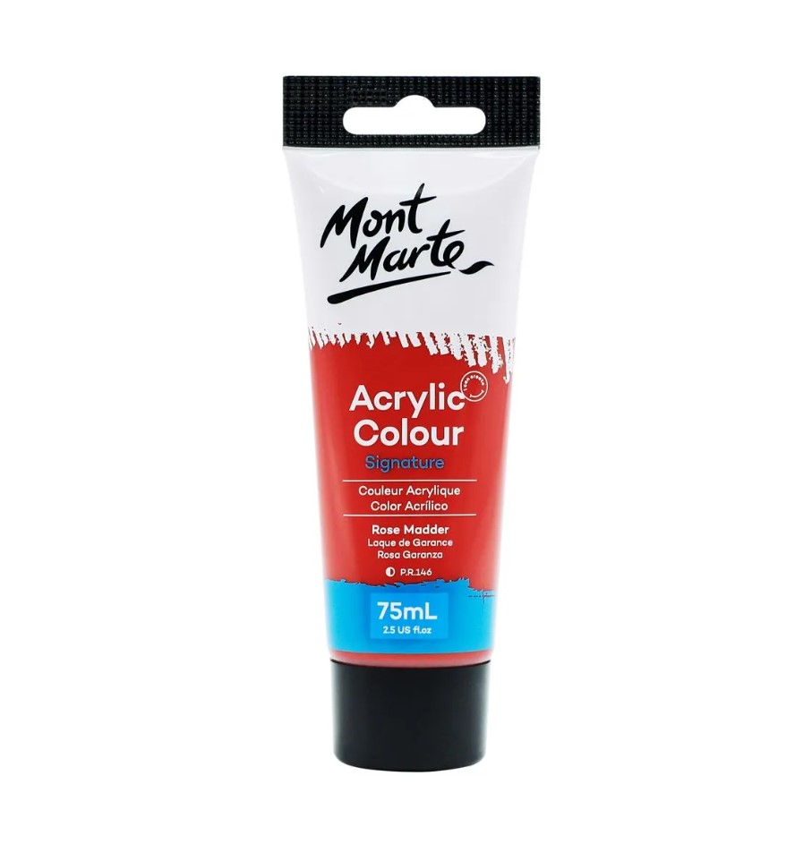 Mont Marte Acrylic color Paint 75ml - Rose Madder