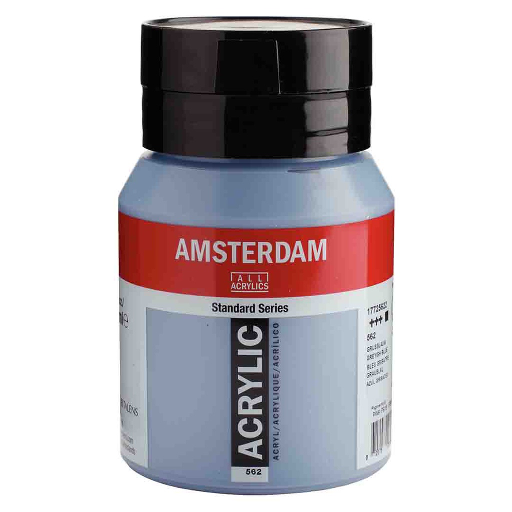 الوان اكريلك ماركة امستردام الهولندية عالية الجودة والمعان والتماسك 500 مل GREYISH BLUE