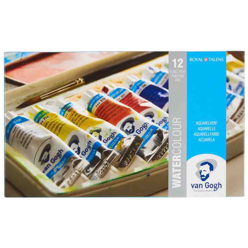 Van Gogh water colors  plastic  12X10ML with brush