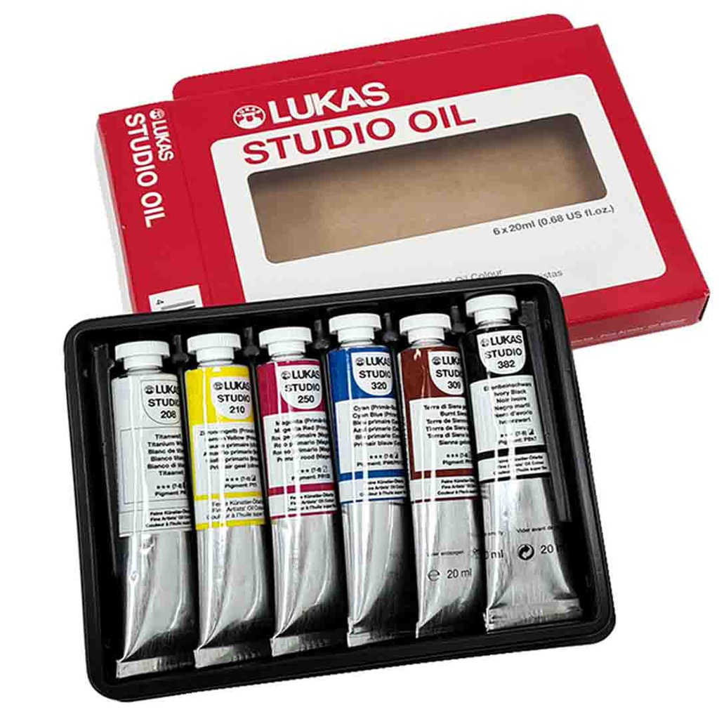 Lukas Studio Oil color 6x20ml Set