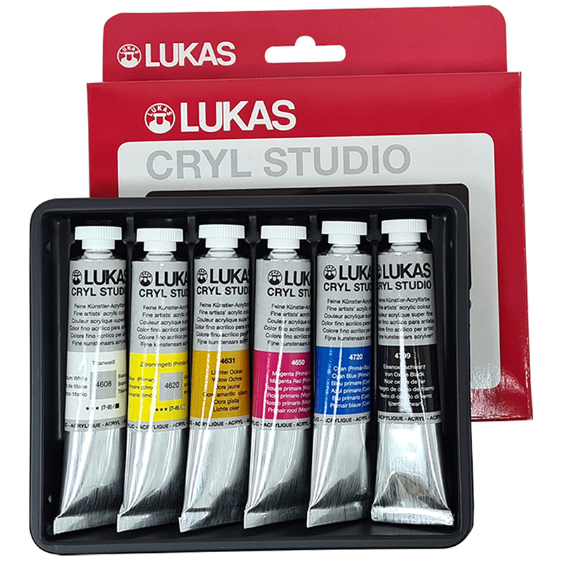 Lukas Studio Acrylic color Assortment 6X20ml