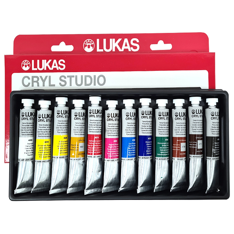 Lukas Studio Acrylic color Sliding Box 12X20ml