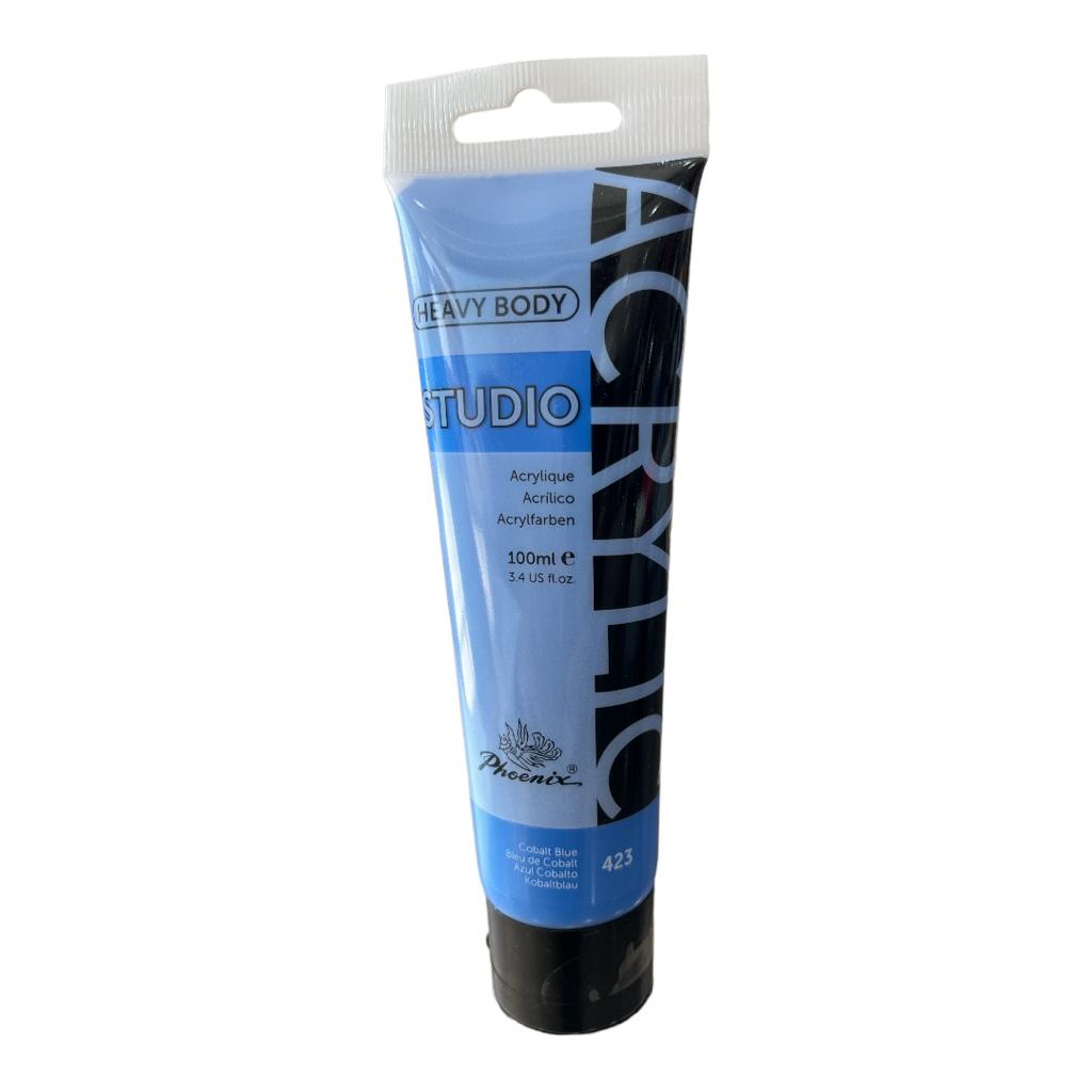 Phoenix HB Acrylic 100ML Tube Cobalt Blue Hue 423