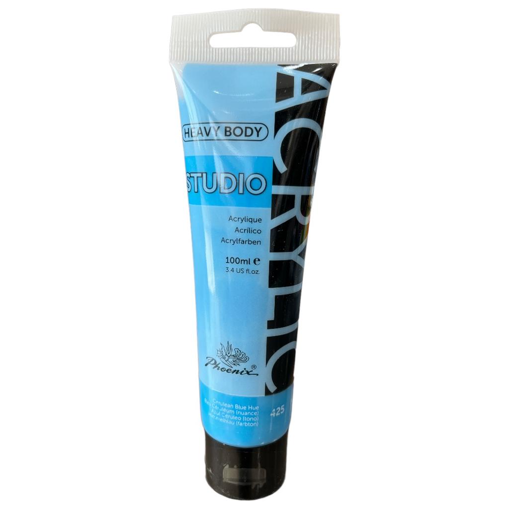 Phoenix HB Acrylic 100ML Tube Cerulean Blue Hue 425