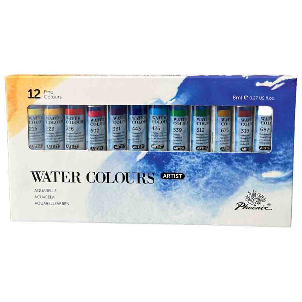 Phoenix Artist WaterColor set  12X8ML