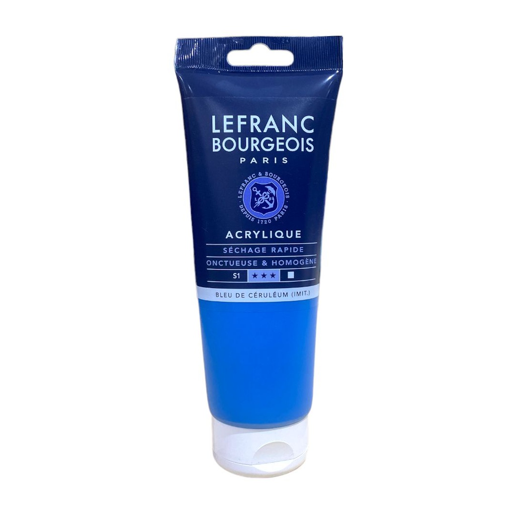Lefranc &amp; Bourgeois fine acrylic color 200ML tube CERULEAN BLUE HUE