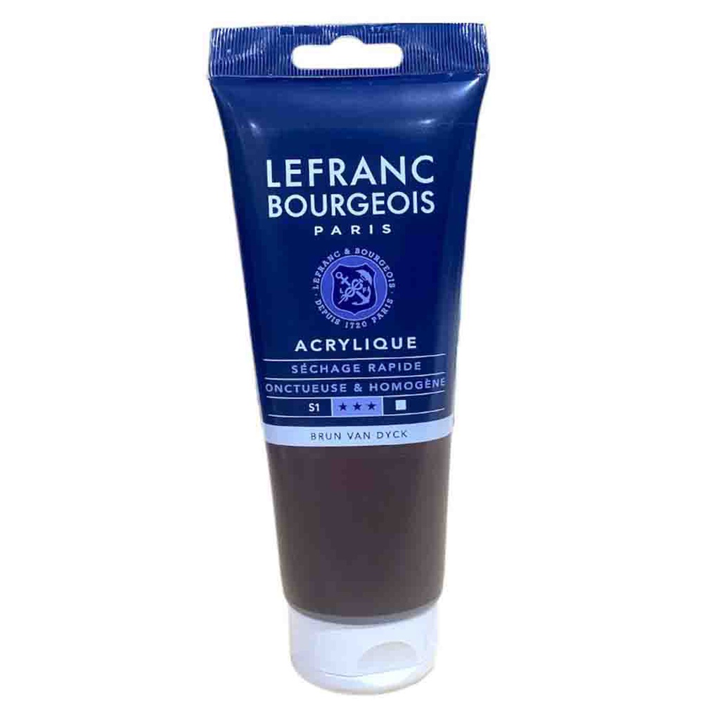 Lefranc &amp; Bourgeois fine acrylic color 200ML tube VAN DYCK BROWN