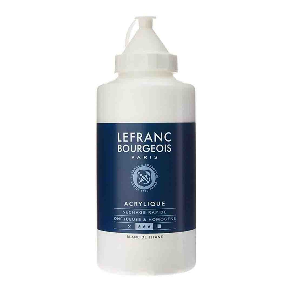 الوان اكريلك 750 مل من ليفرانس آند بورجوا ذات الجودة العالية - MIXING WHITE