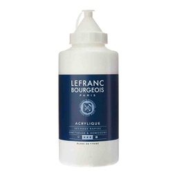 [300394] Lefranc &amp; Bourgeois fine acrylic color 750ML bottle MIXING WHITE