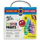 Mont Marte Poster Paint Set 12pc x 60ml