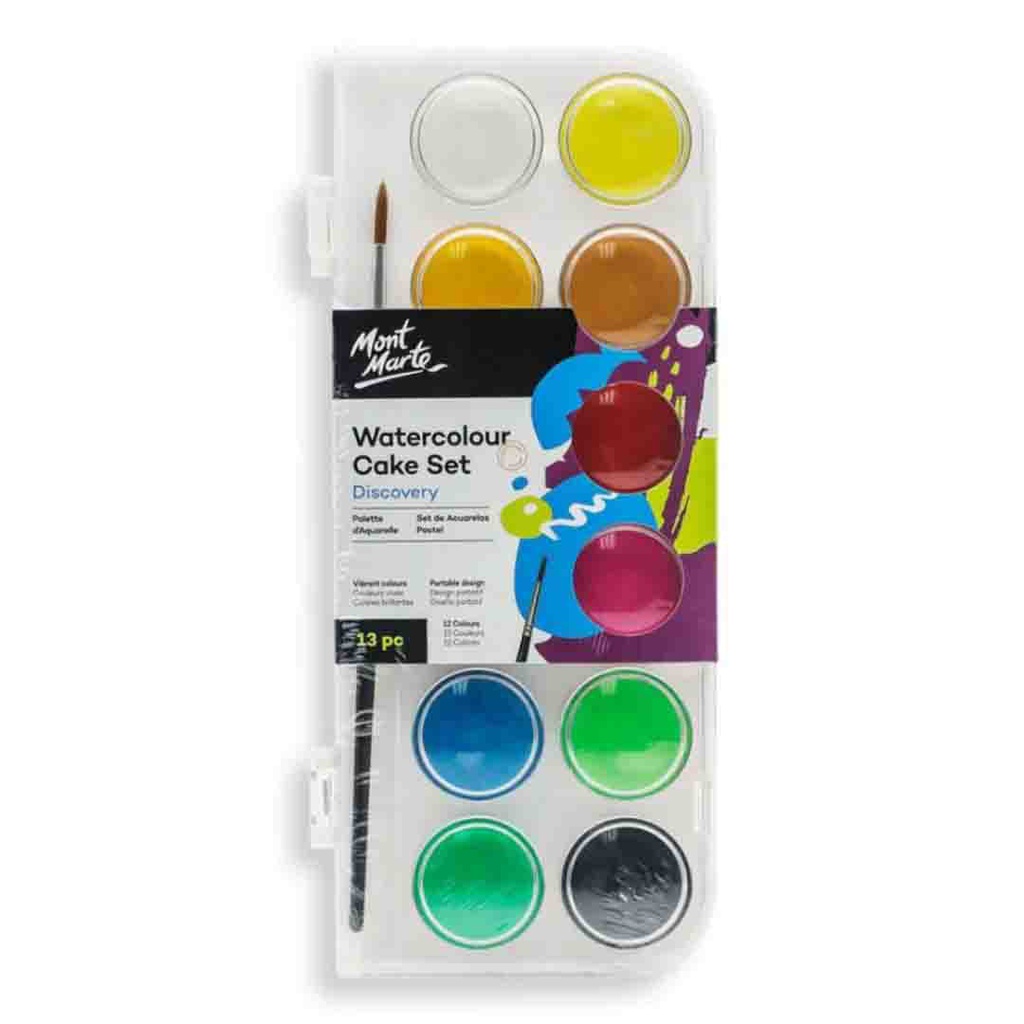 Mont Marte Watercolor Cake Set 13pc