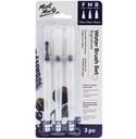 Mont Marte water brush Set Flat F/M/B 3pc