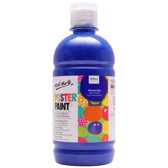 Mont Marte Kids - Poster Paint 500ml - Phthalo  