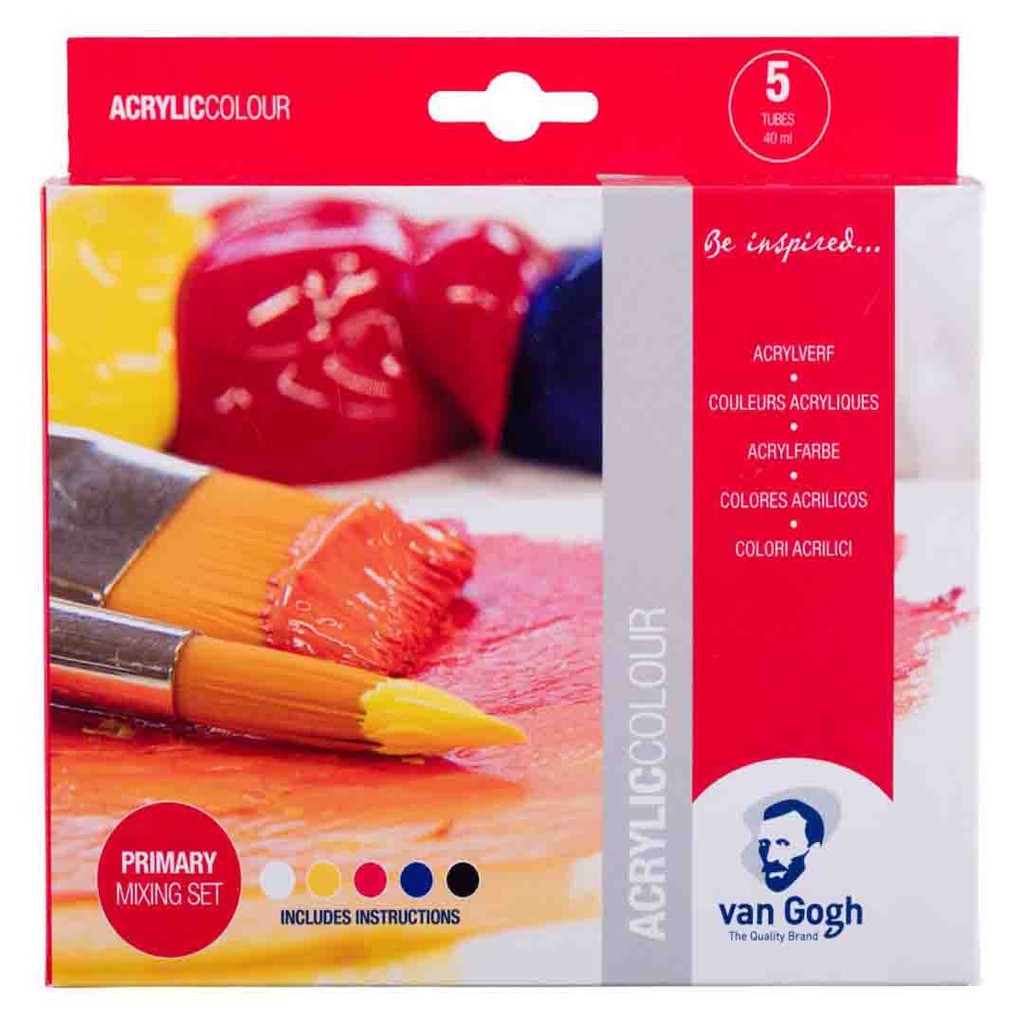  Van Gogh Acrylic color set primary   5X40ML