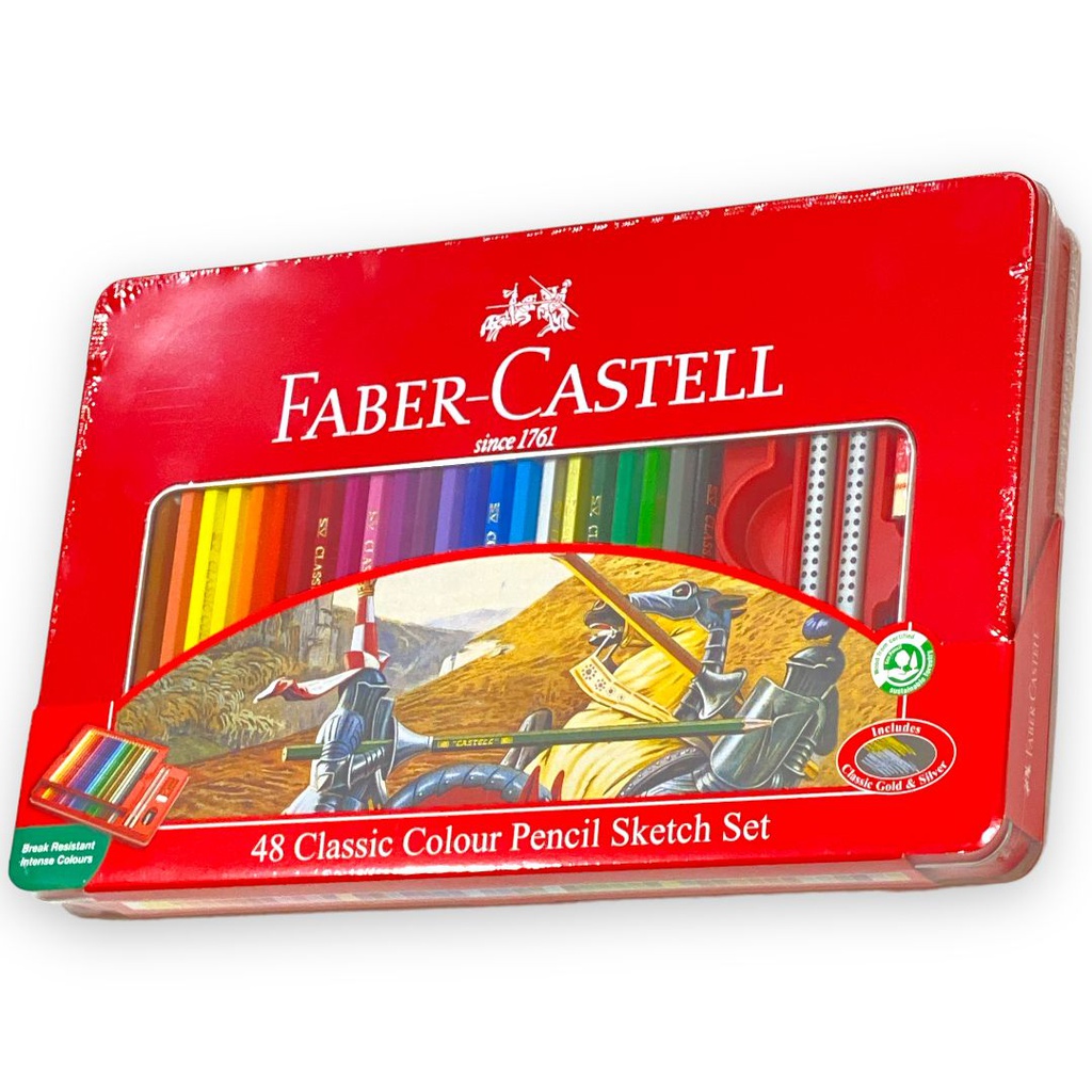 الوان فابركاستيل خشبية 48 لون FABER-CASTELL