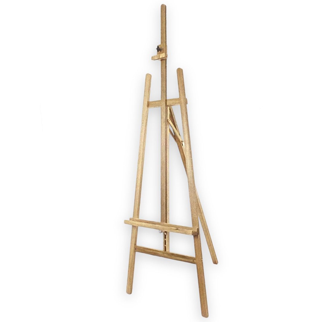 A Frame Lyre Easel Dimensions: 66x87x175(231)cm
Hold canvas up to 127cm.
Material: Beachwood