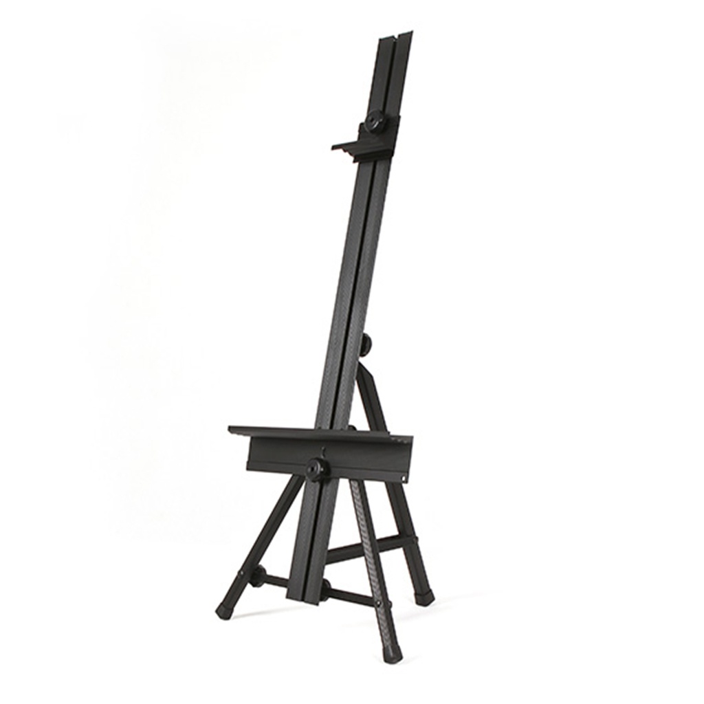 Alu. 
Table Easel Dimensions: 33.6X25.5X78.4cm
Hold canvas up to 66cm.
Material: Aluminum