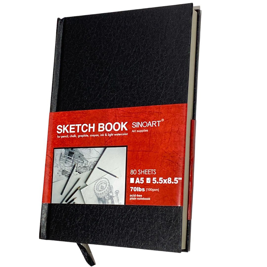 Artist Sketch Book 80 Sheets, 5.5X8.5&quot;, 110gsm