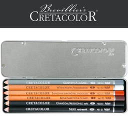 Cretacolor Oil Pencil Tin Box Set of 6