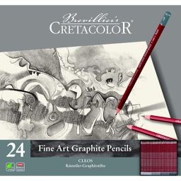[16024] Fine Art Graphite - CLEOS containing: 1 pc. each of all 20 grades (9H - 9B) plus 1 pc. H, HB, B, 2B
