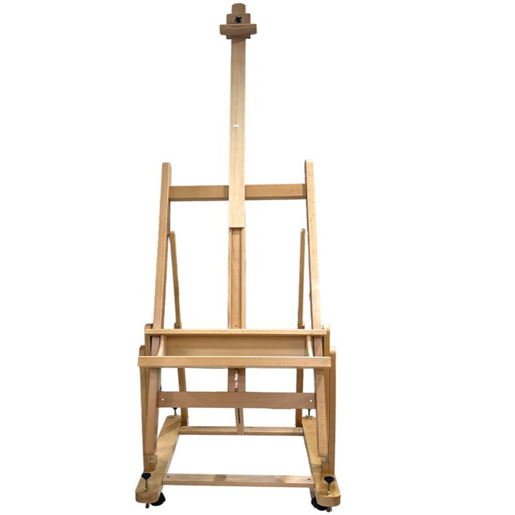 Multi-angle studio easel Beech wood, half - assembled, hold canvas up to
225cm